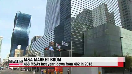 Korea's M&A market hits all-time high in 2014