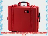 HPRC 2700W Series Wheeled Hard Case with Foam HPRC2700WF (Red)