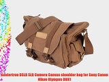 Koolertron DSLR SLR Camera Canvas shoulder bag for Sony Canon Nikon Olympus BBK1