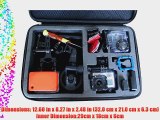 Asiawill? Protective EVA Camera Storage Bag for HD GoPro Hero 3 /Hero3/ 2 (Large)