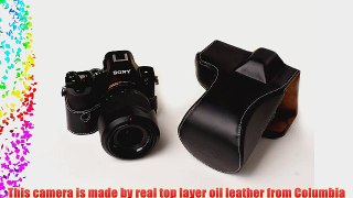 Handmade Genuine real Leather Full Camera Case bag cover for Sony A7 Sony A7R 28-70mmFE 55mm/F1.8