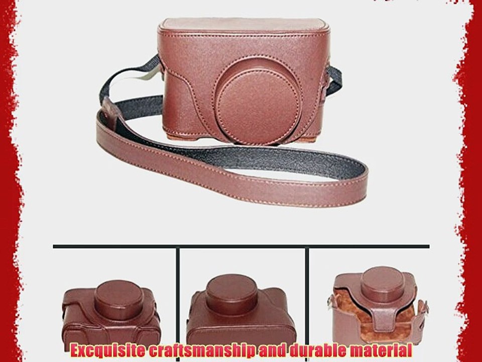 Leather Camera Bag Case For Fujifilm FUJI Finepix X10 LC-X10 Brown