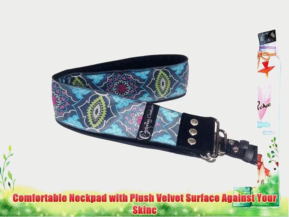 Neo Victorian Blue 2 SLR/DSLR Bohemian Camera Strap