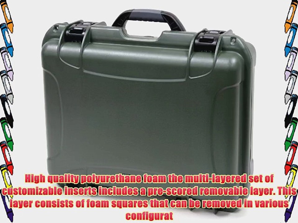 Nanuk 930 Case with Cubed Foam (Olive)