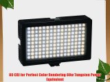 Fotodiox Pro LED 144AS Video LED Light Kit with Dimmable and Color Temp. Change Switches Sony
