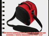 Stylish Elegant Laurel Red Handbag Camera Bag with Adjustable Shoulder Strap for Canon EOS