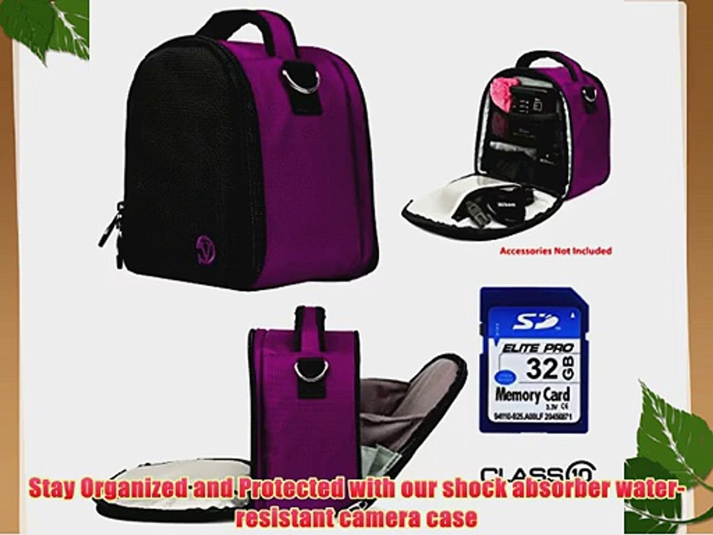 ⁣Laurel Travel Camera Bag Case For Canon EOS Rebel T5i T5 T3i T3i SL1 Digital SLR Camera   32GB