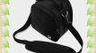 Laurel Compact Edition Black Nylon DSLR Camera Carrying Handbag with Removable Shoulder Strap
