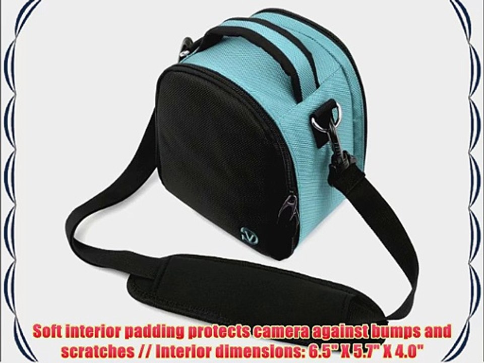Elegant Laurel Handbag Camera Bag with Rear Accessory Pocket and Shoulder Strap for Nikon Coolpix