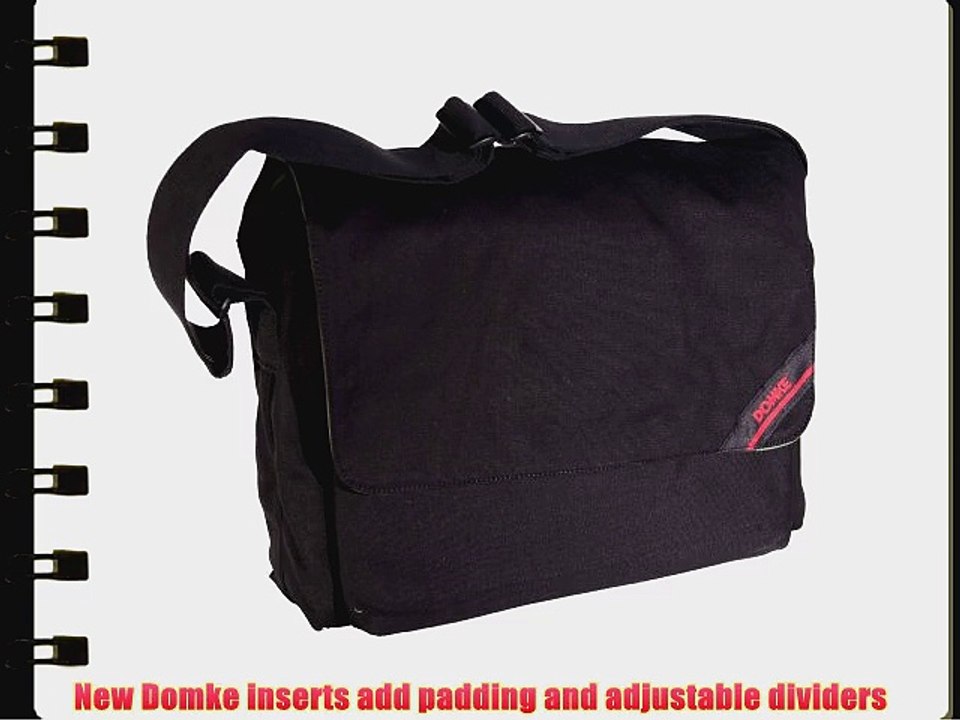 Domke F-833 Large Photo Courier Bag (Black Canvas)