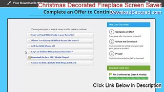 Christmas Decorated Fireplace Screen Saver Full [Christmas Decorated Fireplace Screen Saver]