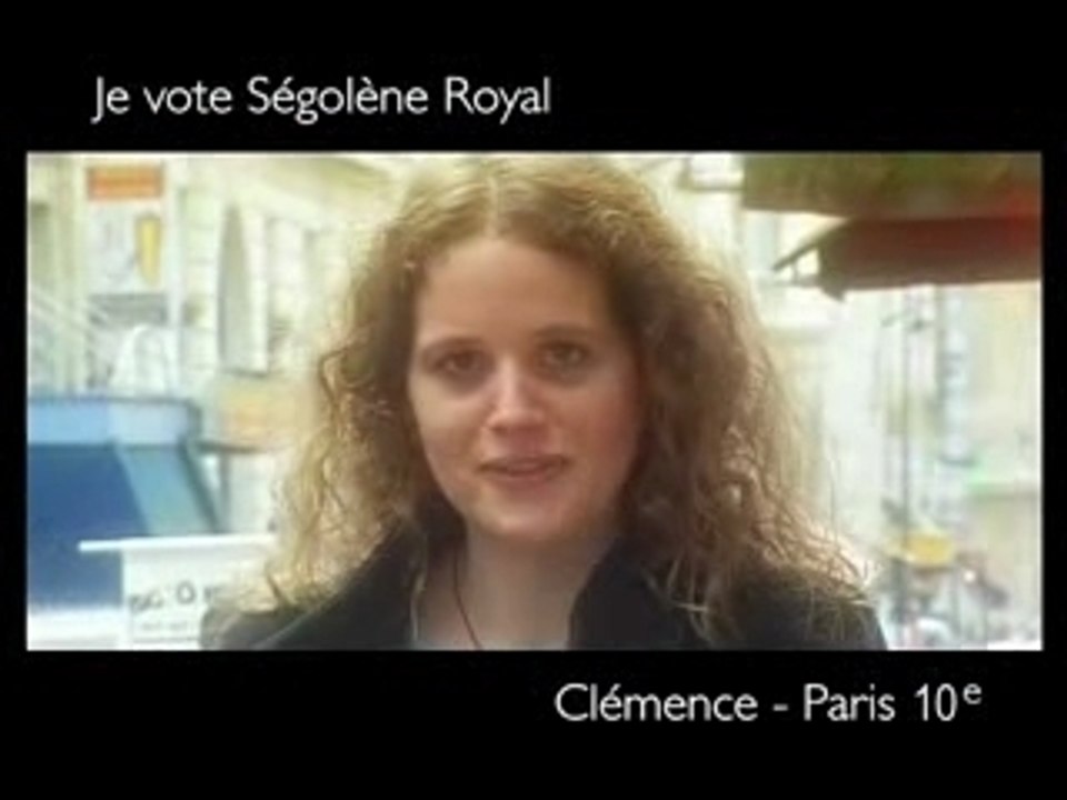 Jeunesse  Je vote Ségolène