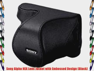 Sony Alpha NEX Lens Jacket with Embossed Design (Black)