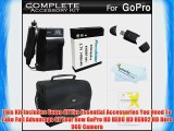 Complete Accessory Kit For GoPro HD HERO HD HERO2 HD Hero 960 Camera Includes Deluxe Large