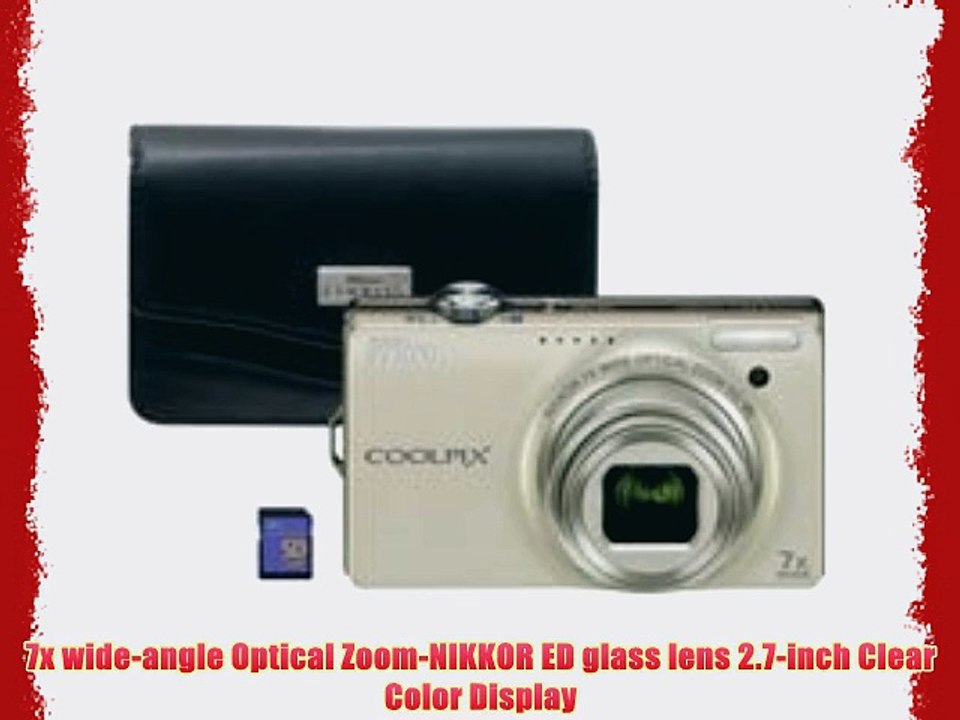 Nikon Coolpix S6000 14.2 MP Digital Camera with 7x Optical Vibration Reduction (VR) Zoom and