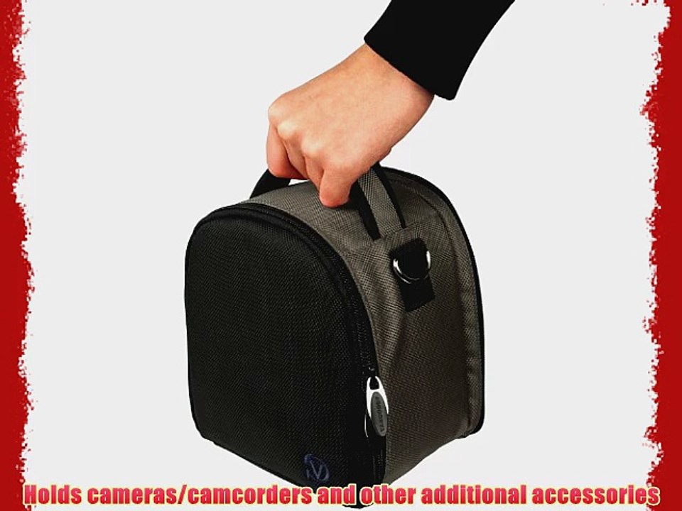 Grey Laurel Lightweight Camera Bag Case For Nikon Coolpix Point and Shoot Digital Camera