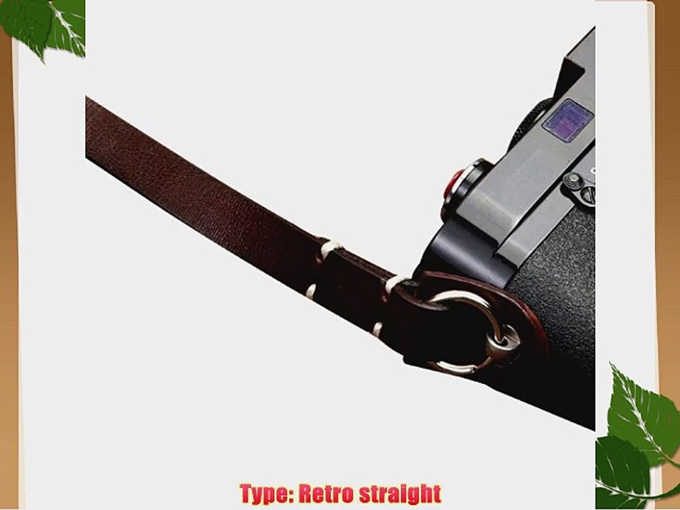Handmade Universal Genunie Leather Camera Neck Strap for Leica Nikon Fuji Pentax Canon Panasonic