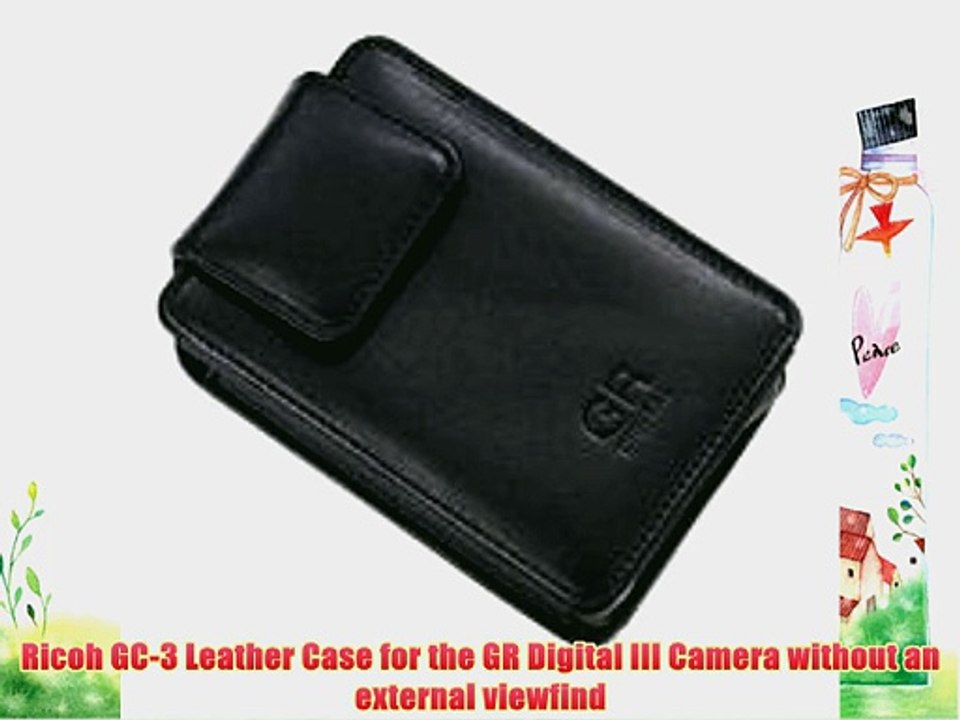 Ricoh GC-3 Leather Case for the GR Digital III Camera without an external viewfind