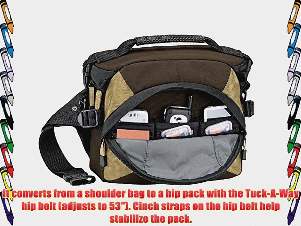 Tamrac 5765 Velocity 5x Photo Hip Pack Convertible Bag (Brown/Tan)