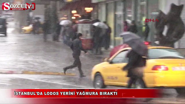 İstanbul'da lodos yerini yağmura bıraktı