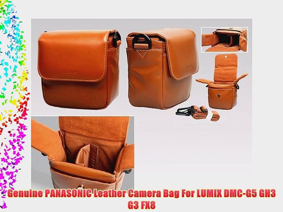 Genuine PANASONIC Leather Camera Bag For LUMIX DMC-G5 GH3 G3 FX8