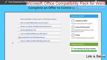 Microsoft Office Compatibility Pack for Word, Excel, and PowerPoint File Formats Free Download (Risk Free Download)