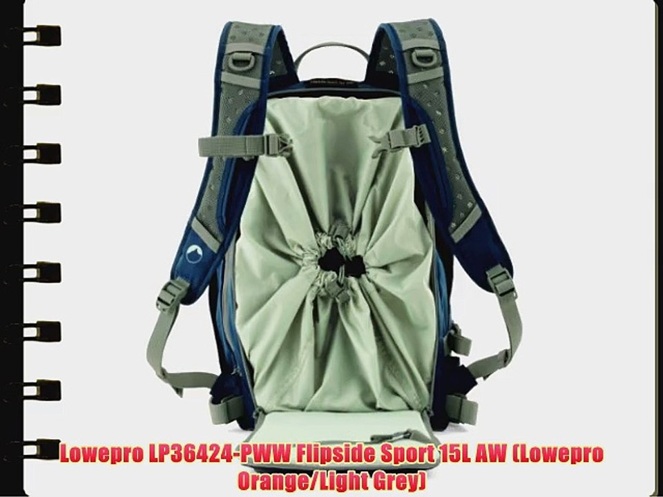 Lowepro LP36424-PWW Flipside Sport 15L AW (Lowepro Orange/Light Grey)