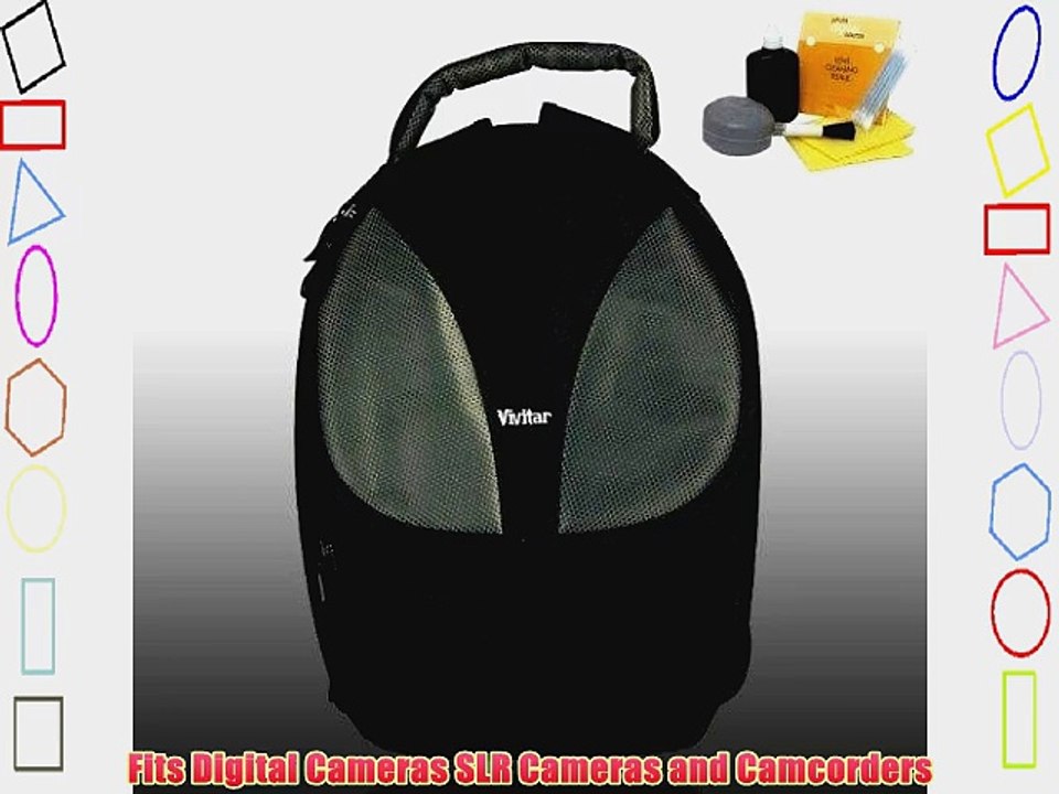 Vivitar SLR Knapsack Rugged Series Camera Case For the Panasonic Lumix DMC-GF1 FZ35 Digital