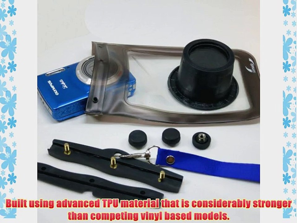 Gomadic Waterproof Camera Protective Bag suitable for the Olympus TG-310 - Unique Floating