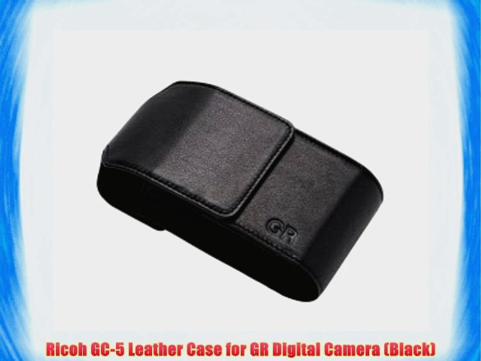 Ricoh GC-5 Leather Case for GR Digital Camera (Black)