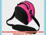 Laurel Compact Edition Hot Pink DSLR Camera Handbag Carrying Case with Removable Shoulder Strap