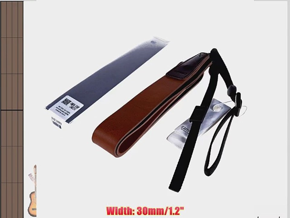 CowboyStudio Bein Soft Beautiful Brown Wide Genuine Leather Camera Shoulder Neck Strap 2241