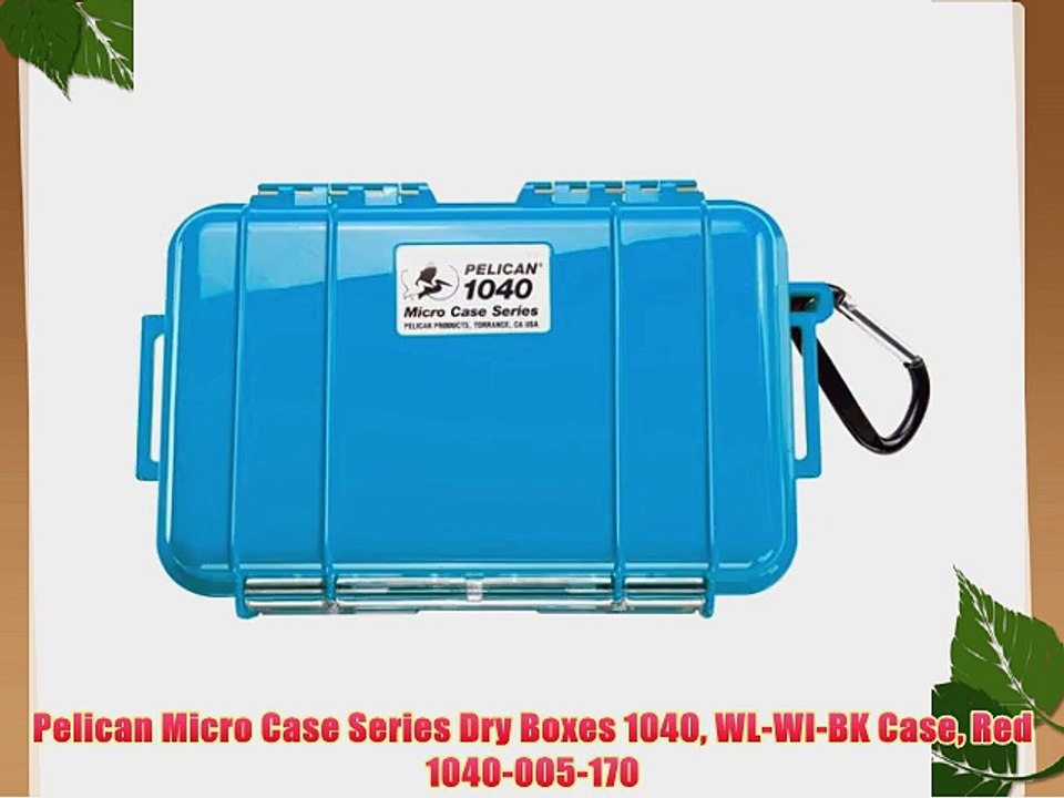 Pelican Micro Case Series Dry Boxes 1040 WL-WI-BK Case Red 1040-005-170