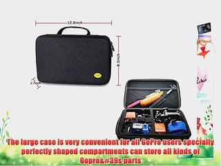Ipow Gopro 12.8x 8.5x 2.6 Case Carry Travel Protective Storage Bag Case Pouch for Gopro Hero
