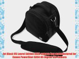 Jet Black VG Laurel DSLR Camera Carrying Bag with Removable Shoulder Strap for Canon PowerShot