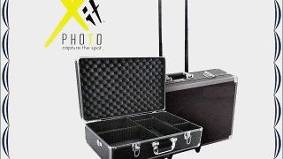 Xit XTHC60 Large Hard Photographic Equipment Case with Carrying Handle and Wheels (Black)