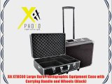Xit XTHC60 Large Hard Photographic Equipment Case with Carrying Handle and Wheels (Black)