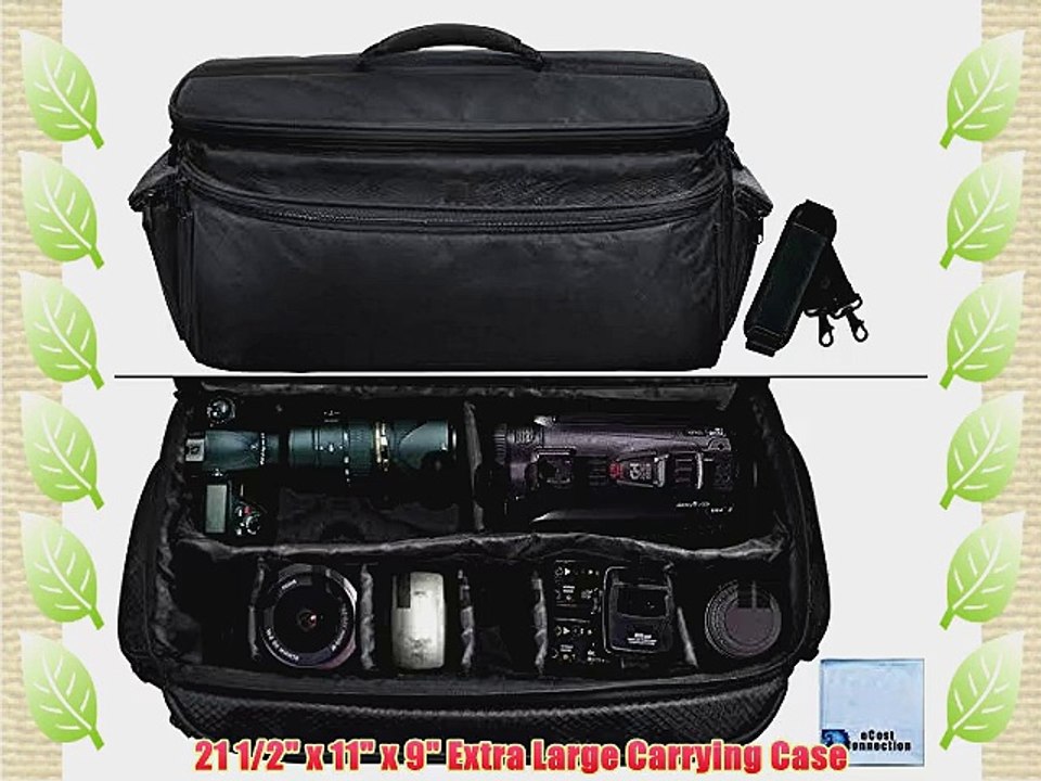 Extra Large Soft Padded Camcorder Equipment Bag / Case For Panasonic AG