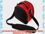 Laurel Compact Edition Red Nylon DSLR Camera Carrying Handbag with Removable Shoulder Strap