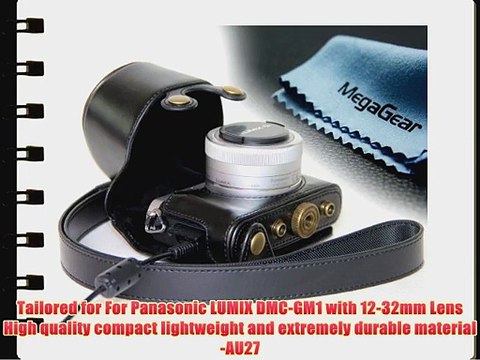 MegaGear Ever Ready Protective Fitted Leather Camera Case Bag for For Panasonic LUMIX DMC-GM1