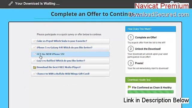 Navicat Premium (Multiple Databases GUI) (64-bit) Serial - Risk Free Download [2015]
