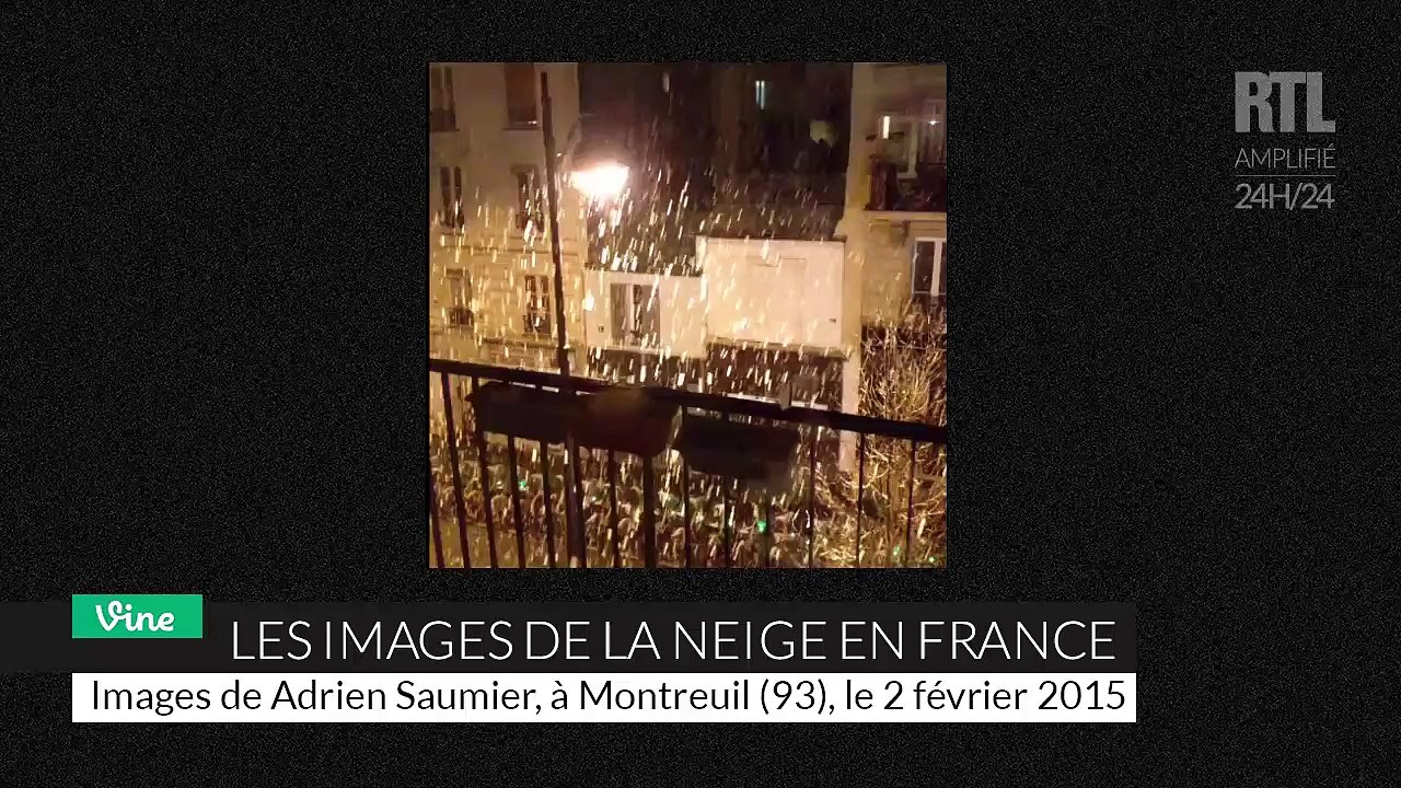 Les images impressionantes des chutes de neige...