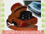 MegaGear Ever Ready Protective Leather Camera Case Bag for Case for Canon PowerShot G1X Mark