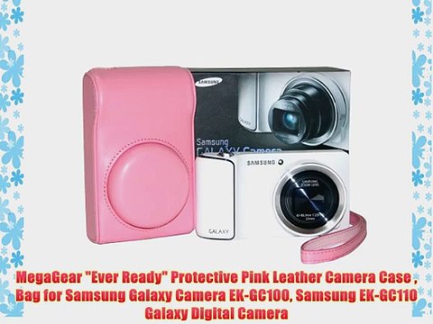 MegaGear Ever Ready Protective Pink Leather Camera Case Bag for Samsung Galaxy Camera EK-GC100