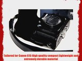 MegaGear Ever Ready Protective Leather Camera Case Bag for Canon PowerShot G15 (Black)