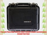 Condition 1 101184 Watertight Black Small Case with Foam Water Proof Dust Proof Dry Box (Black