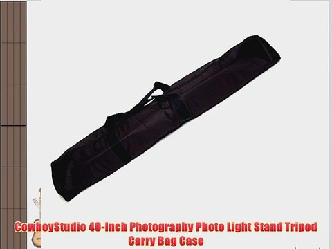 CowboyStudio 40-Inch Photography Photo Light Stand Tripod Carry Bag Case