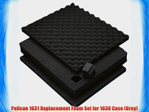 Pelican 1631 Replacement Foam Set for 1630 Case (Grey)