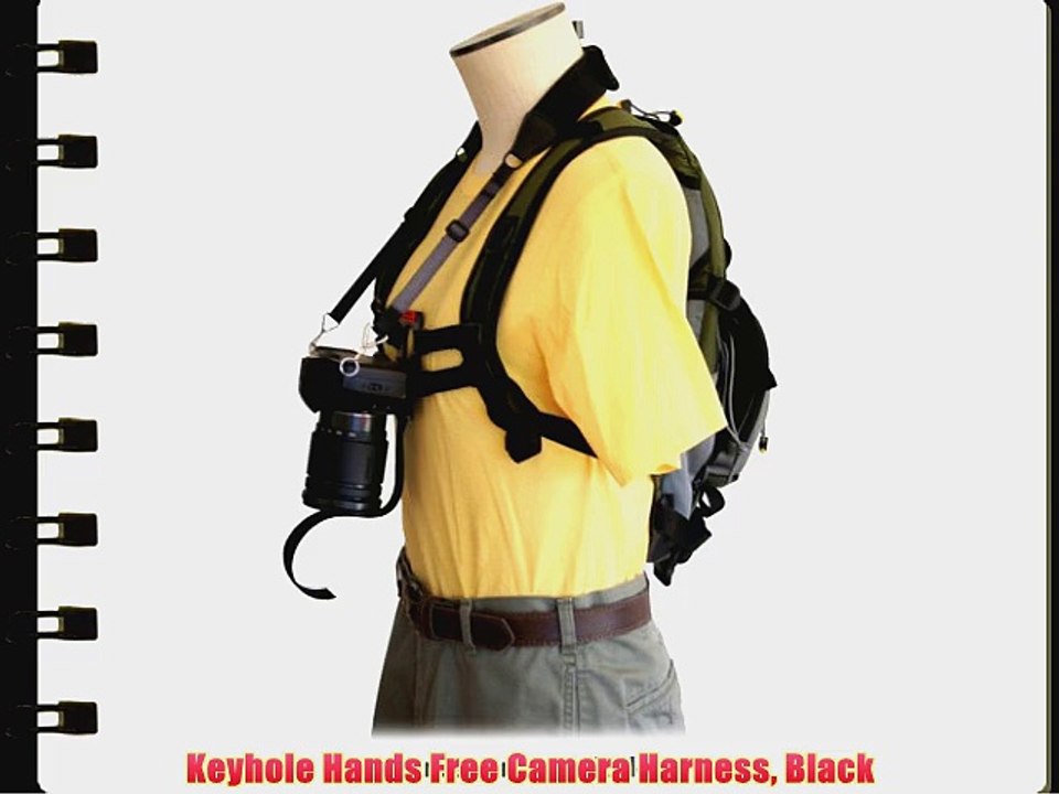 Keyhole Hands Free Camera Harness Black