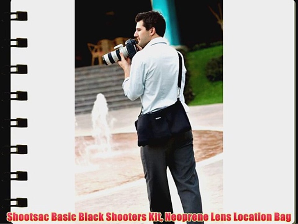 Shootsac Basic Black Shooters Kit Neoprene Lens Location Bag